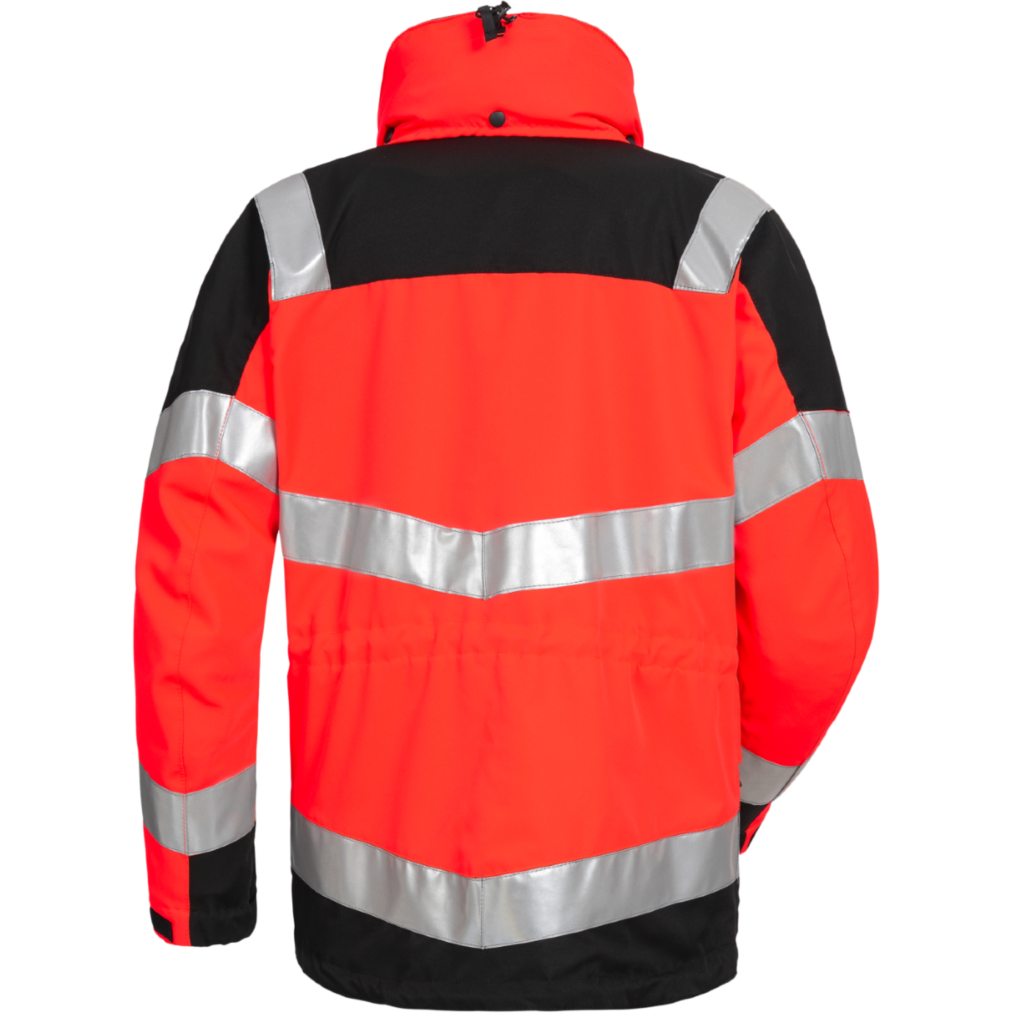 Jacke, Reflex Kälteschutz Unisex Rot Rückansicht
