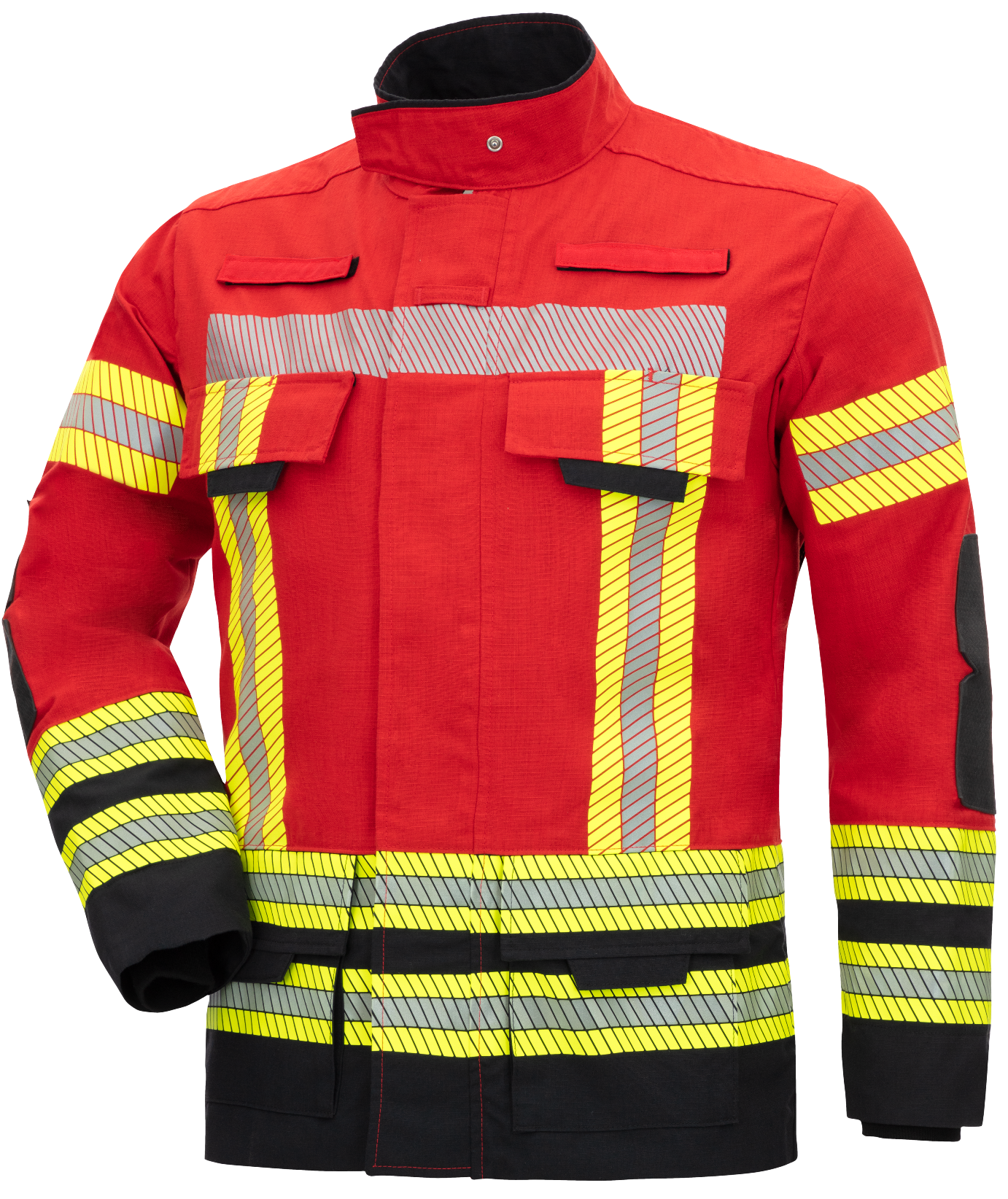 Feuerwehrjacke Feuerwehr Wildfire 2.0 Unisex Rot Frontansicht