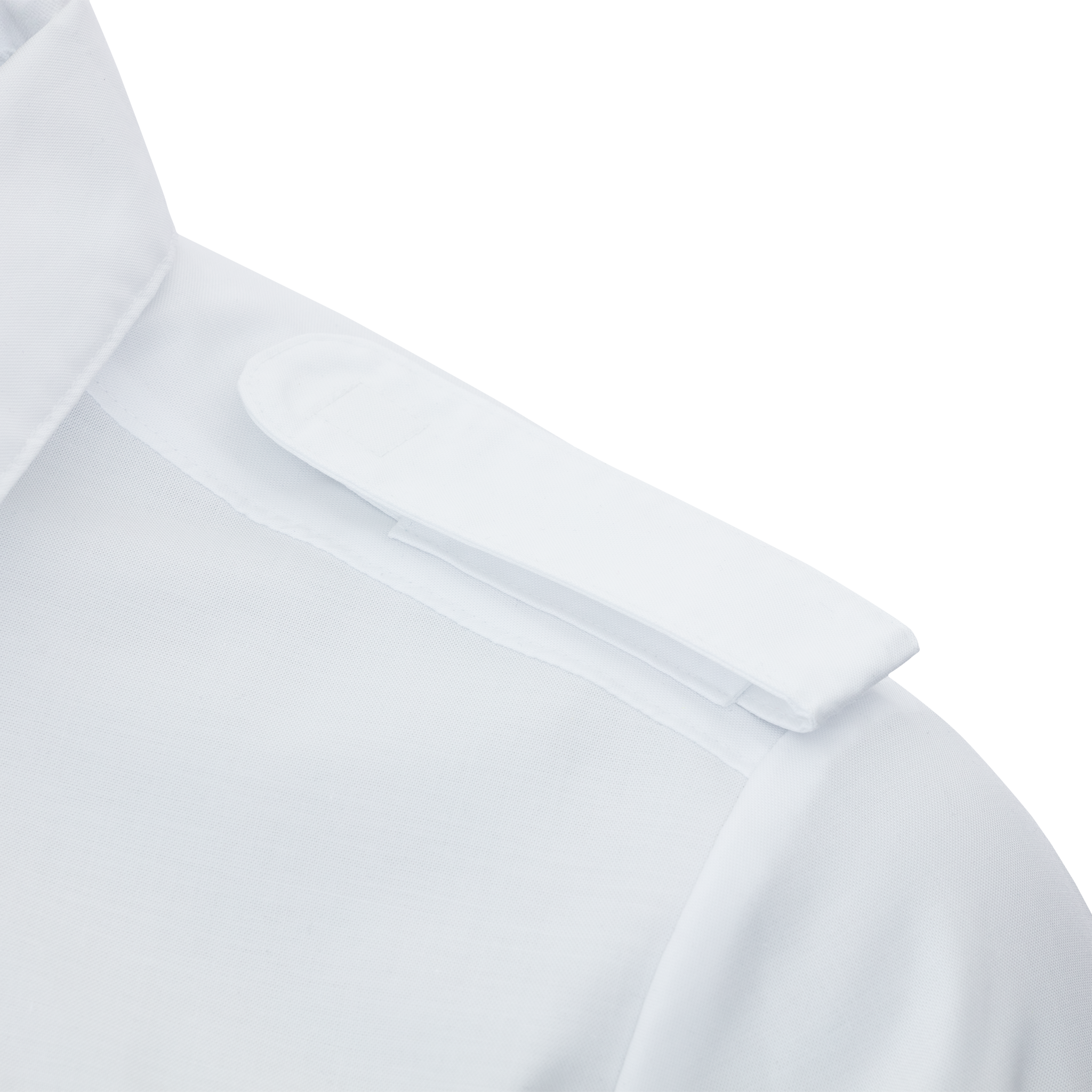 Detailaufnahme Schulterklappen weiß