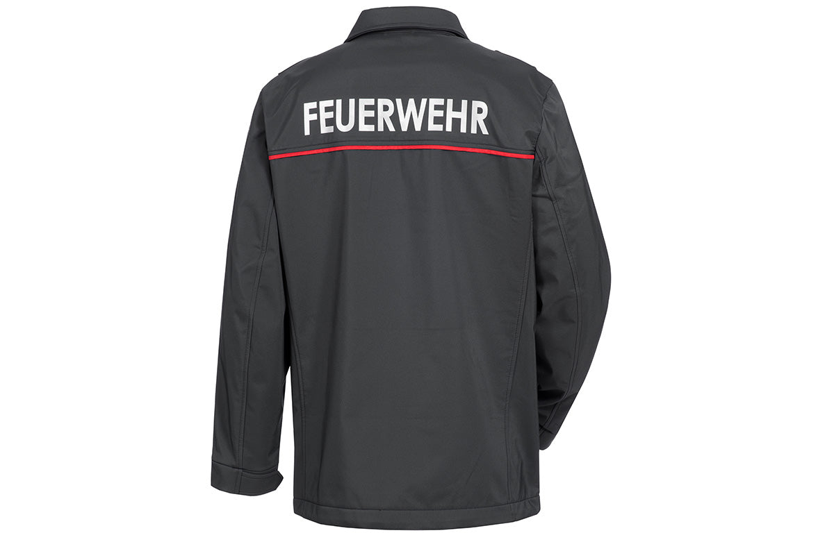 Softshelljacke Feuerwehr Baden-Württemberg Unisex Rückansicht