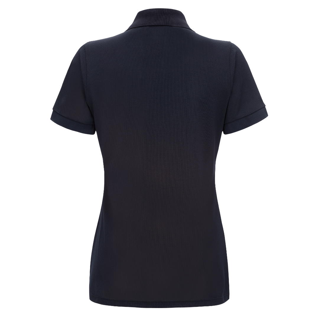 Feuerwehr Poloshirt Damen Klassik Rückansicht