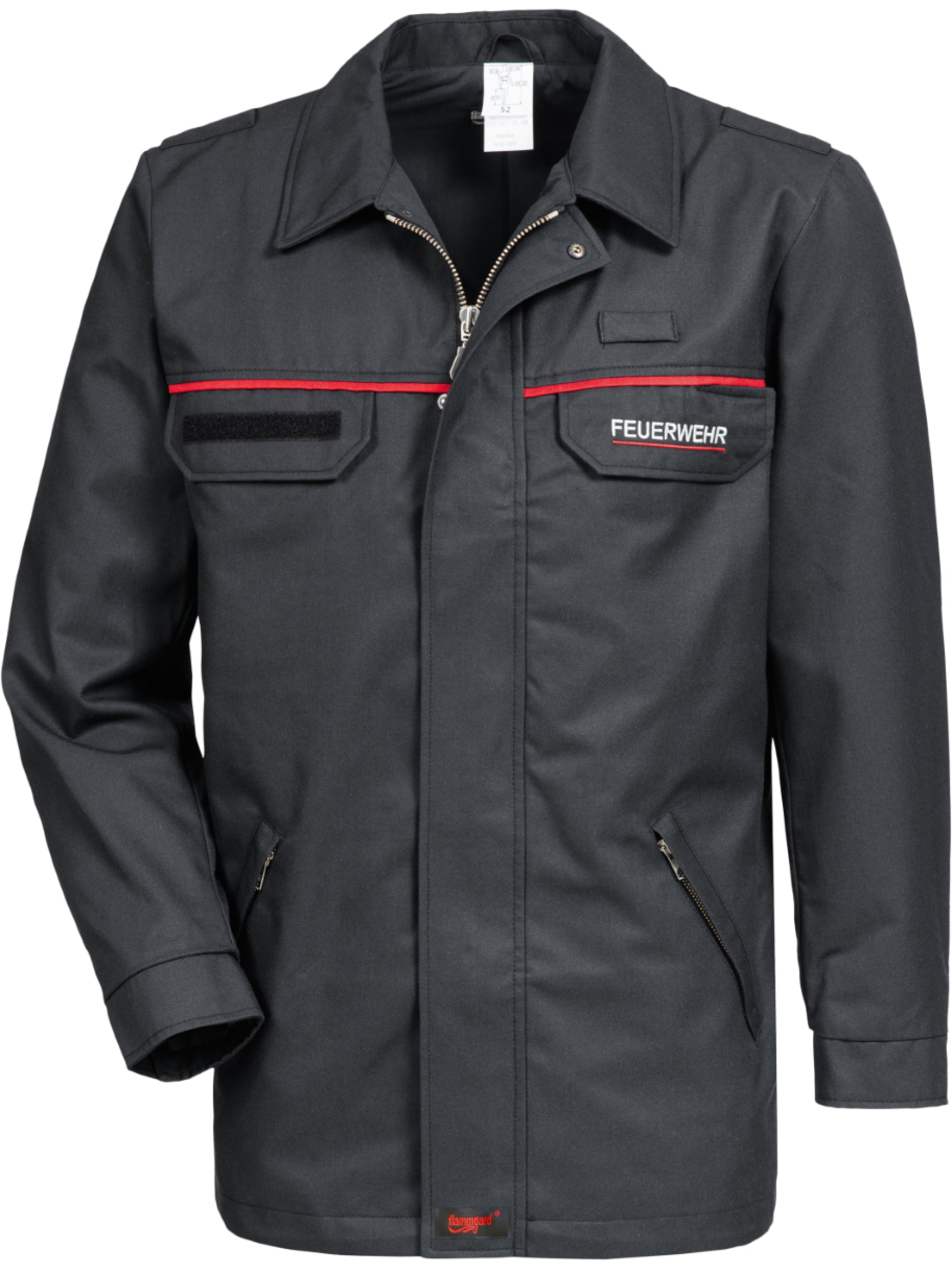 Jacke Feuerwehr Flammgard Unisex Frontansicht