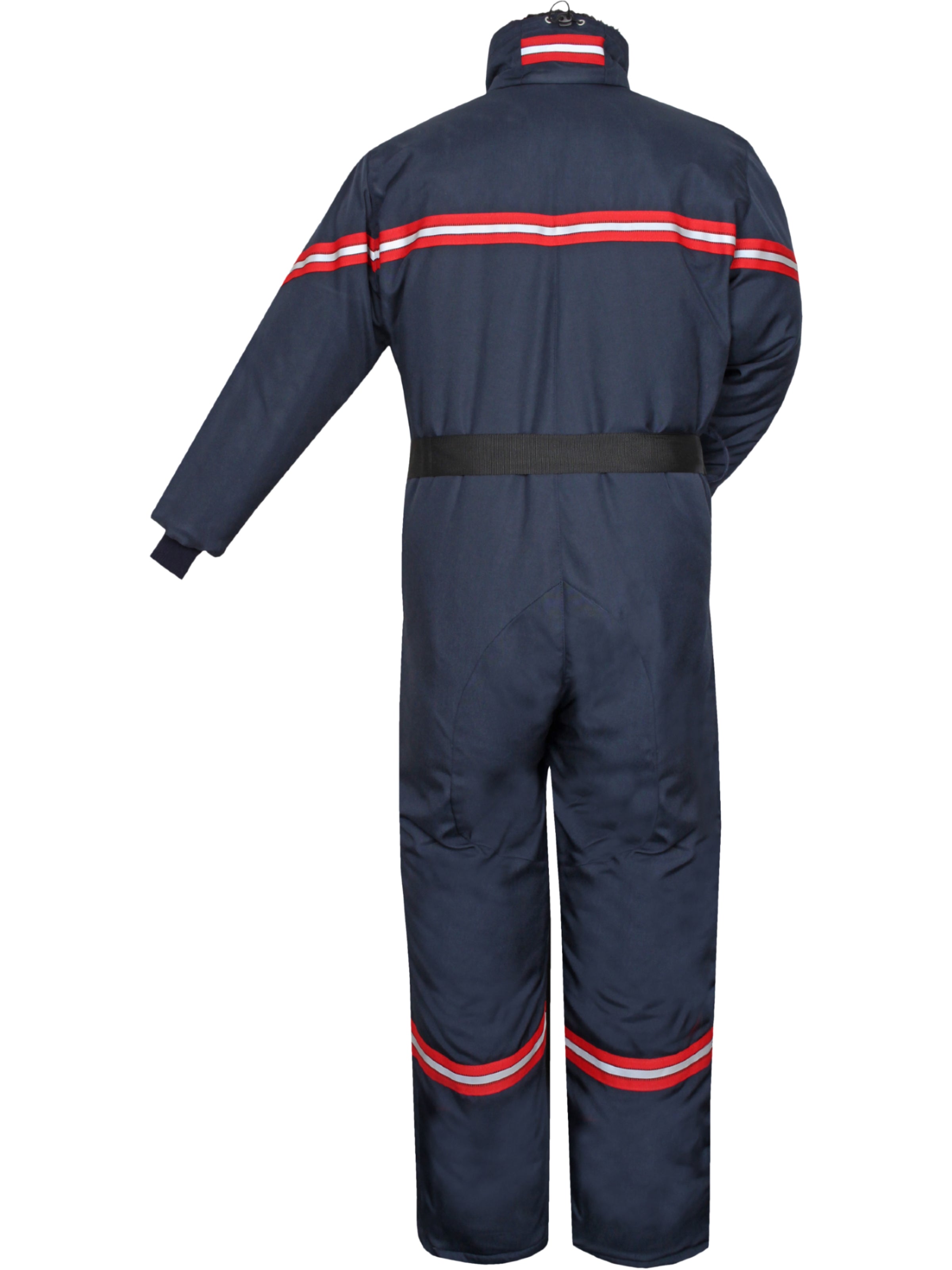 Overall Staplerfahrer Plus Kälteschutz TEMPEX® CLASSIC Unisex Dunkelblau Rückansicht