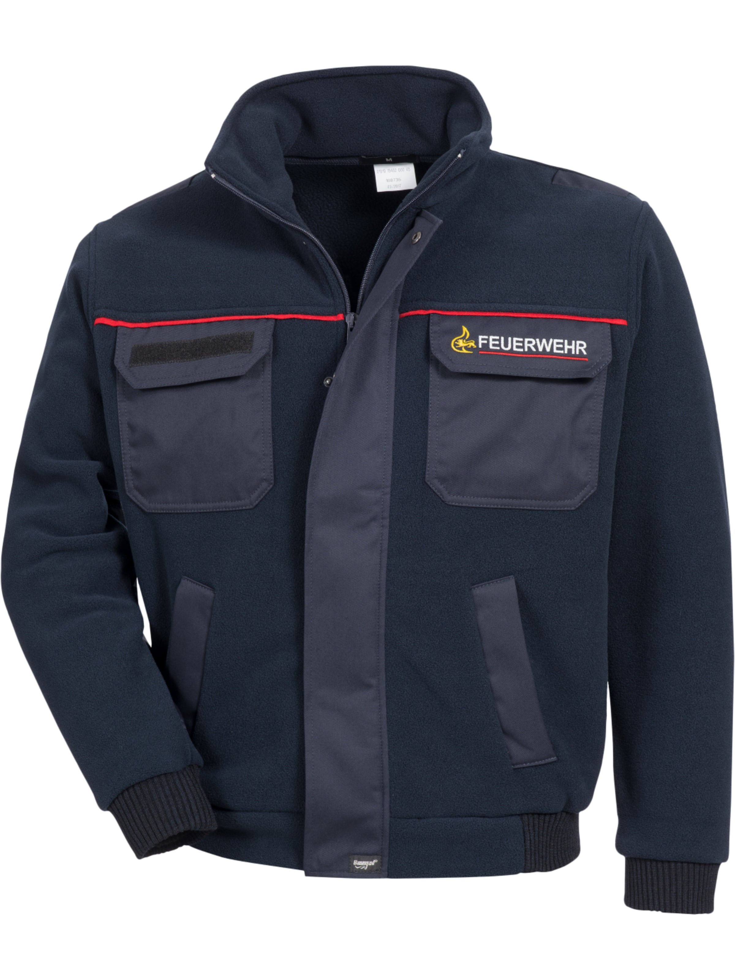 Fleecejacke Feuerwehr BADEN-WÜRTTEMBERG Unisex Dunkelblau Frontansicht
