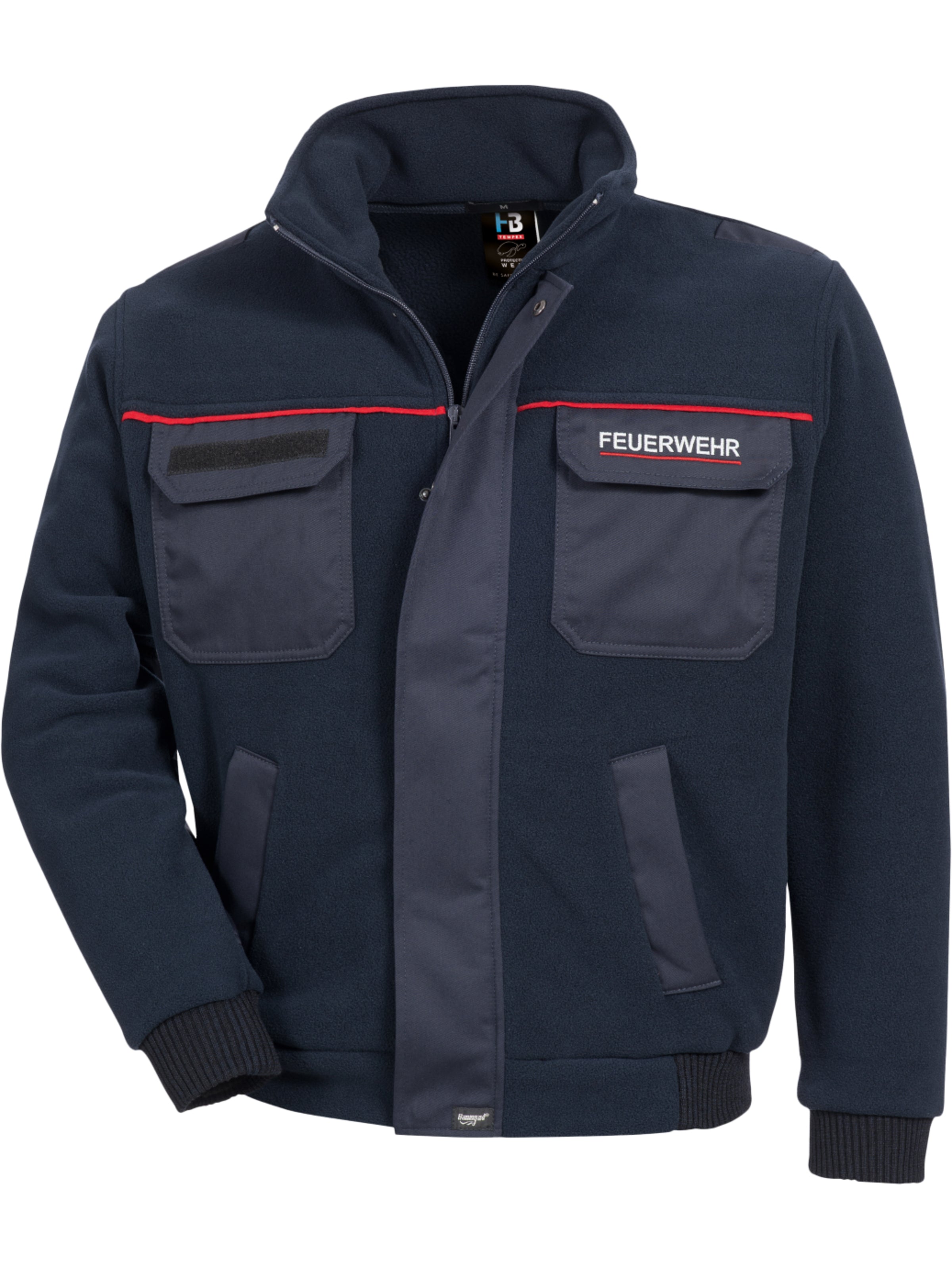 Fleecejacke Feuerwehr SAARLAND Unisex Rückansicht