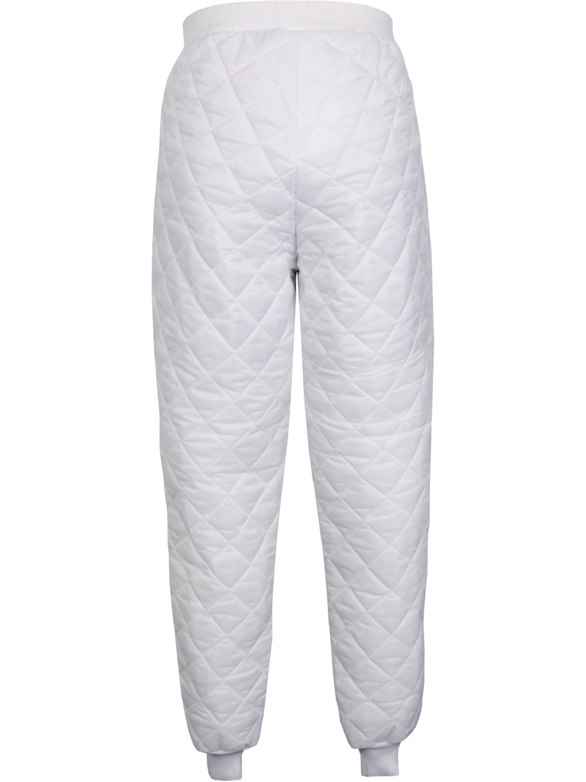 Herrenhose Kälteschutz Thermo Hygiene Weiß Rückansicht
