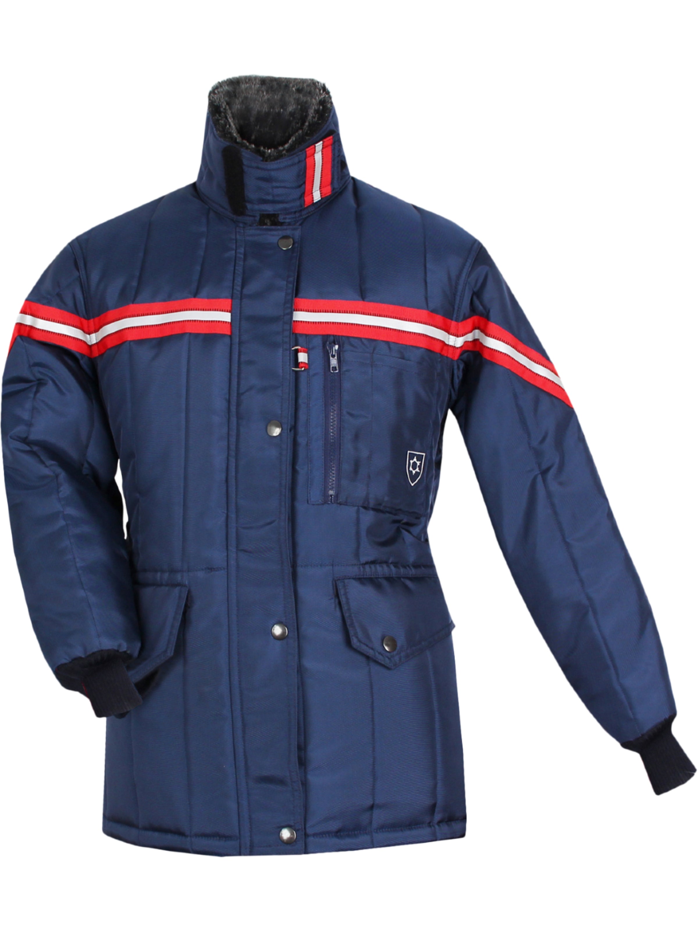Damenjacke Kommissionierer Kälteschutz TEMPEX® CLASSIC Dunkelblau Frontansicht