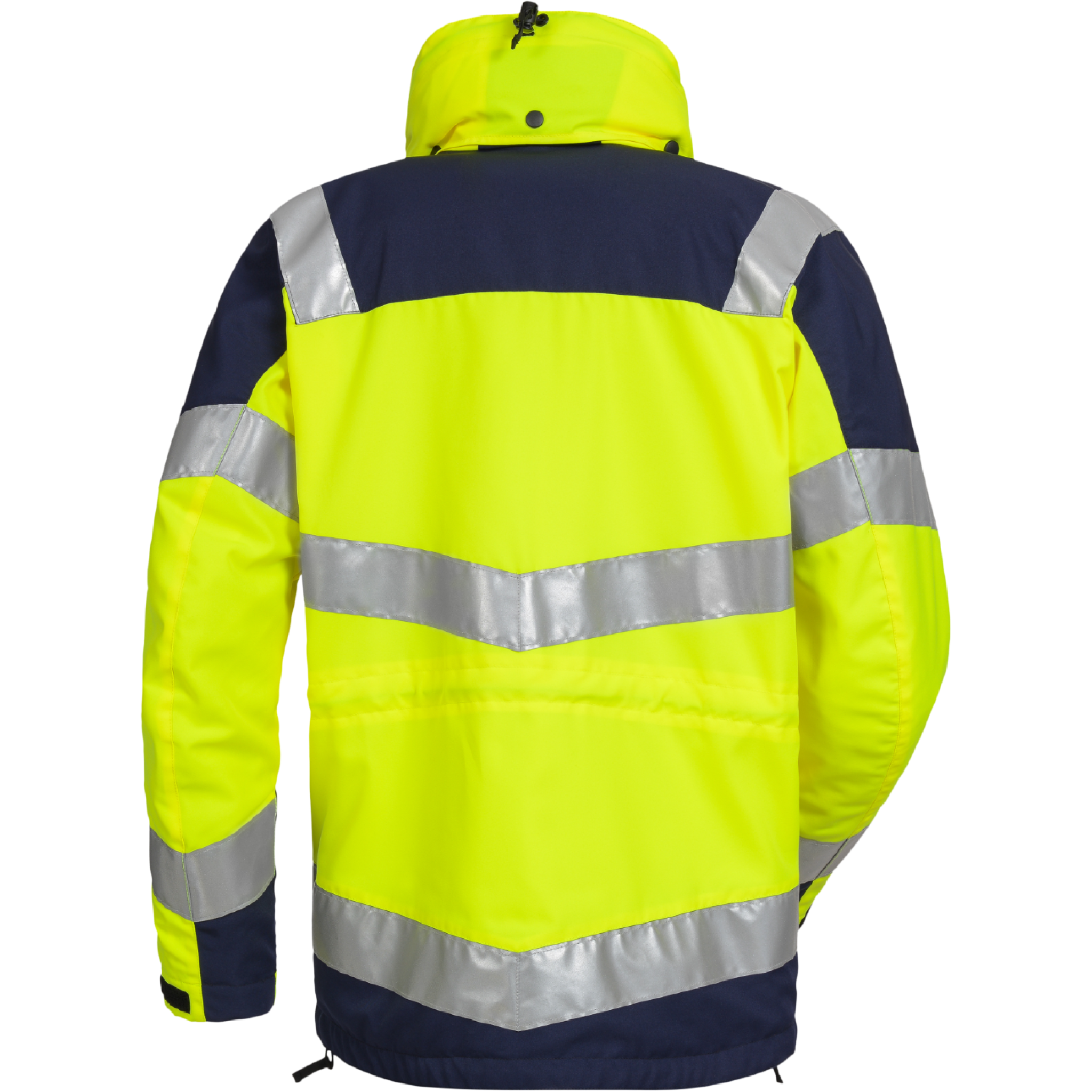 Jacke, Reflex Kälteschutz Unisex Gelb Rückansicht