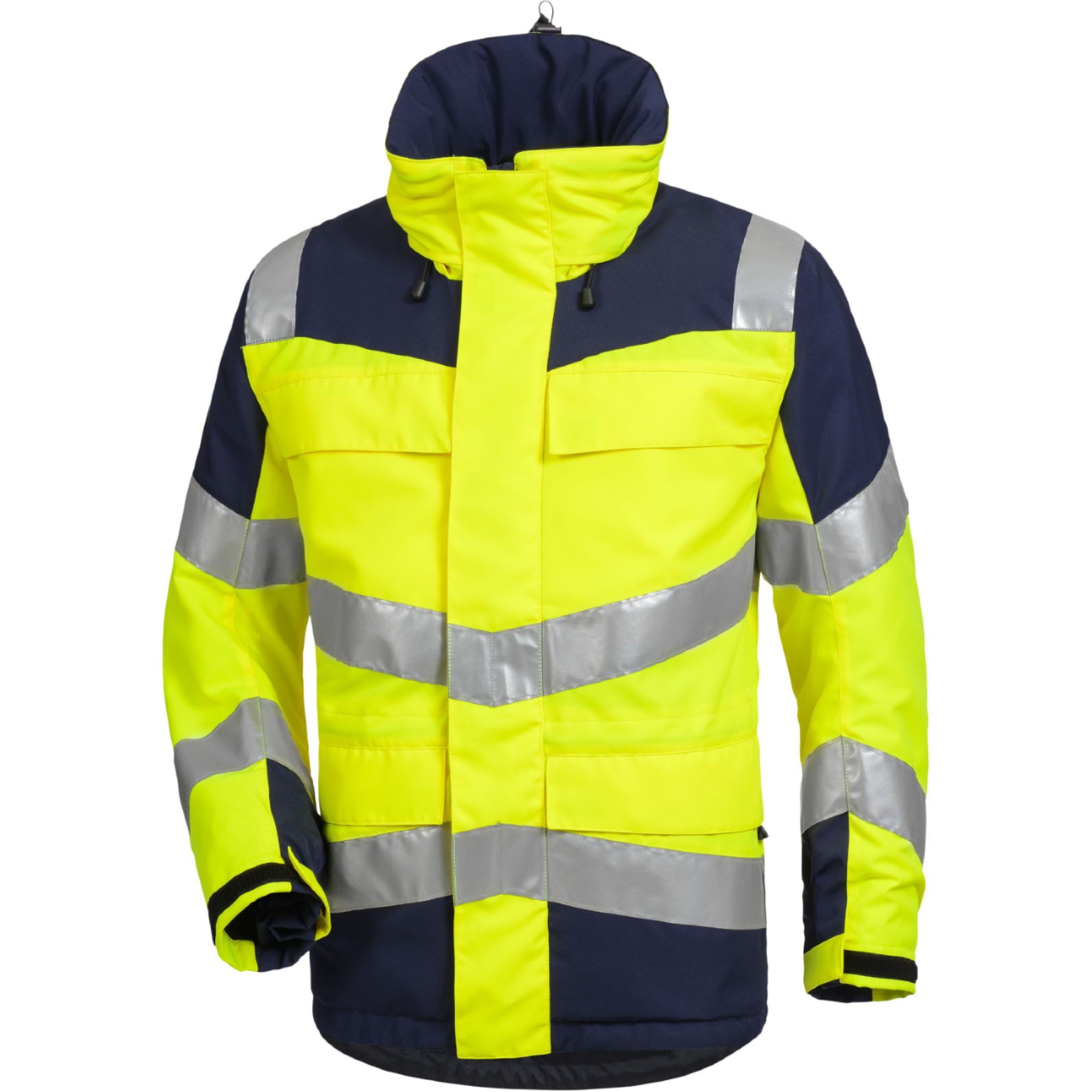 Jacke, Reflex Kälteschutz Unisex Gelb Frontansicht