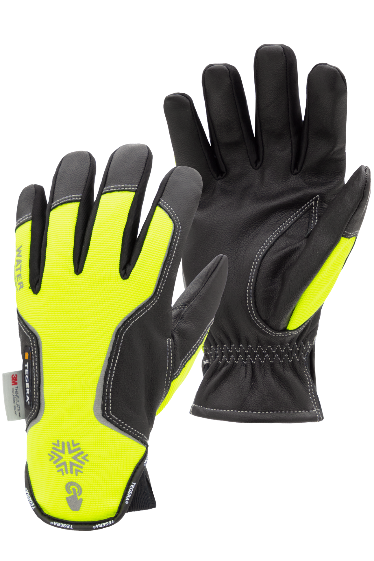 Handschuh Touch Kälteschutz Thermo Unisex Gelb/Schwarz