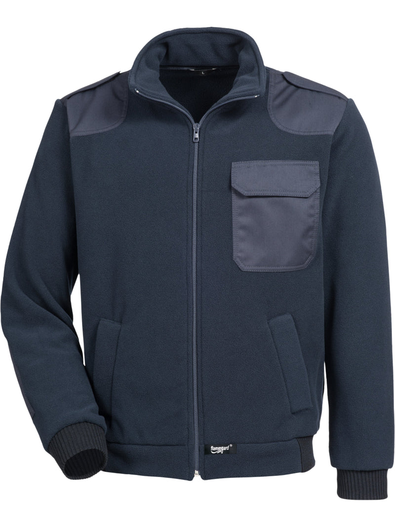 Fleecejacke, Blau(Navi), Feuerwehr, eine Brusttasche, Tagesdienst